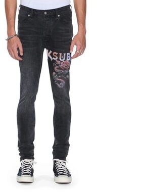 KSUBI JEANS VAN WINKLE BLAKK METAL NWT SIZE 36